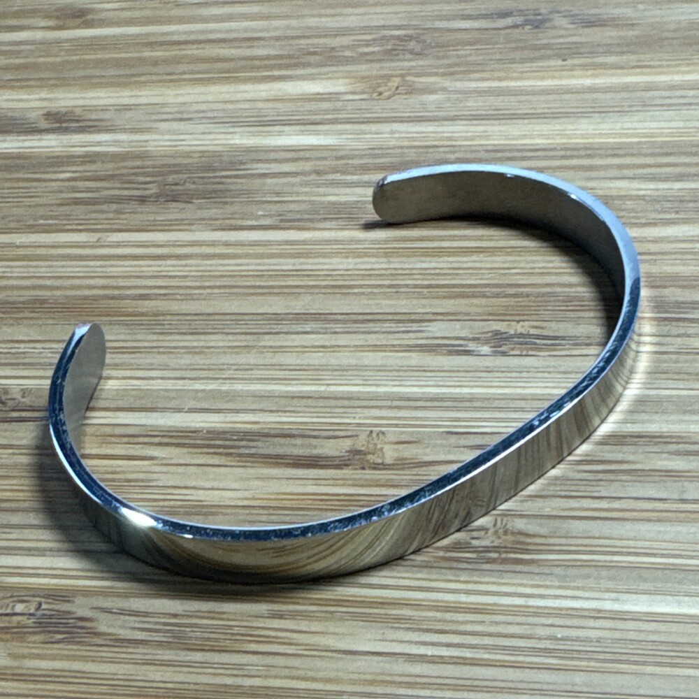 Stainless Steel Inspirational Cuff Bracelet Live Laugh Love Double Heart